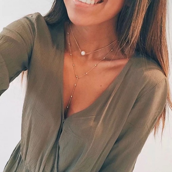 Stella Three Layer Necklace - Picture 2 of 3